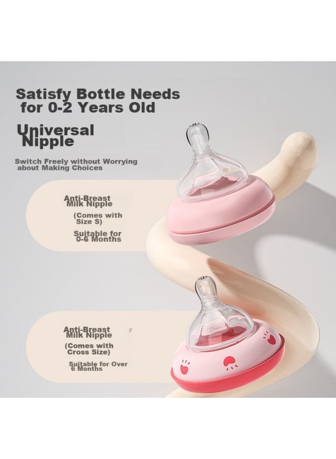 Obenie Oubeni Baby Bottle, Newborn Ppsu Bottle Set, Drop-resistant Straw Bottle For Newborns 0-6 Months - Image 1
