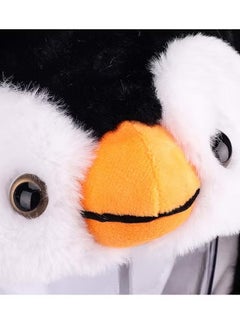 Generic Penguin Hat with Ears Moving Jumping, Pop Up Beating Hat, Plush Holiday Cosplay Dress Up Funny Gift for Kids Boys Girls, Black  - Image 2