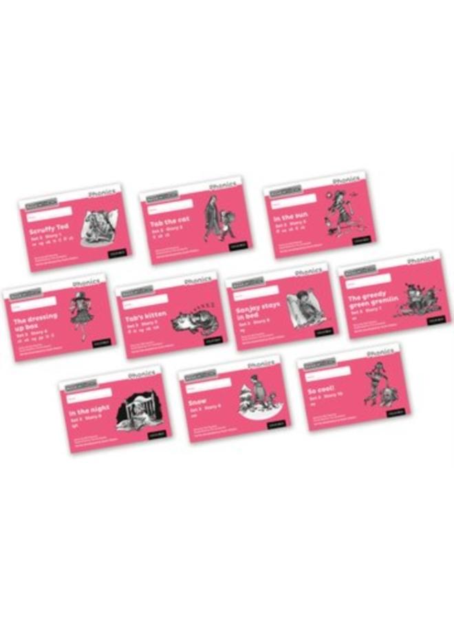 Read Write Inc. Phonics: Pink Set 3 Core Black & White Storybooks (Mixed Pack of 10)