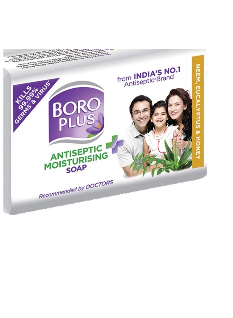 BoroPlus Antiseptic Moisturising Soap - Neem, Eucalyptus & Honey, 125 g (Pack of 3) - Image 2