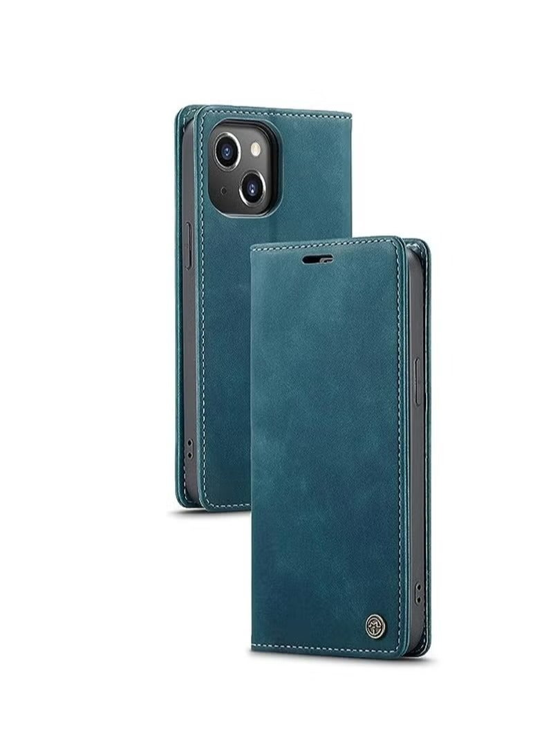 CaseMe iPhone 15 Leather Case Wallet Flip Cover Card Slots Magnetic Closure Stand Phone Holder Function Fold Shockproof Protective Full Protection Anti-drop Anti-scratch Accessory For iPhone 15 - Image 4