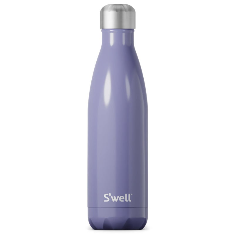 S'well Swell Stainless Steel Water Bottle 17oz Hillside Lavender Triple Layered Vacuum Insulated Containers Keeps Drinks Cold for 36 Hours and Hot for 18 BPA Free Perfect for On the Go