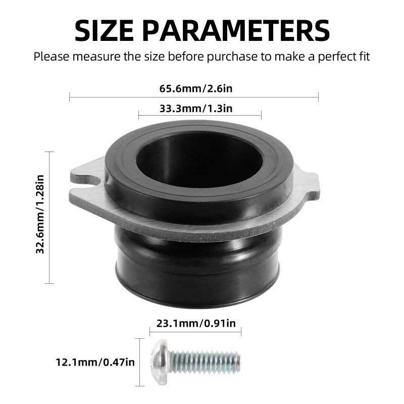 Premium Rustless Flexible Coupler Garbage Disposal Replacement Easy Installation Clip - Image 5
