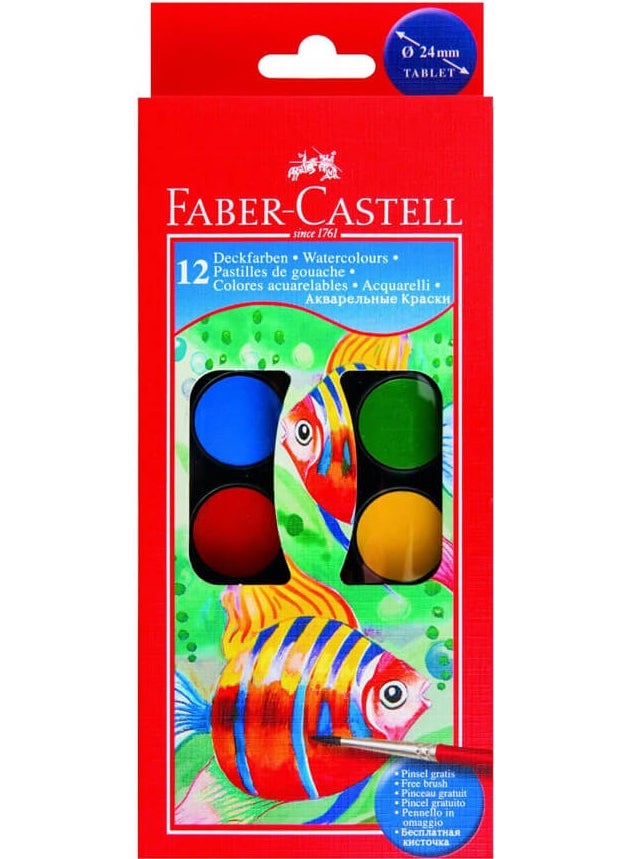Faber - Castel 12 Colors 125011 Watercolor - Image 1