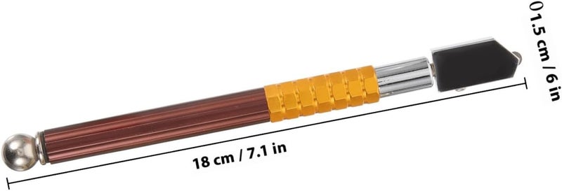 Healifty 3pcs Glass Cutter Set with Metal Handles Handheld Glass Cutting Tools for Tile Includes Small and Large Cutting Wheels Suitable for Home and Professional Use - Image 2