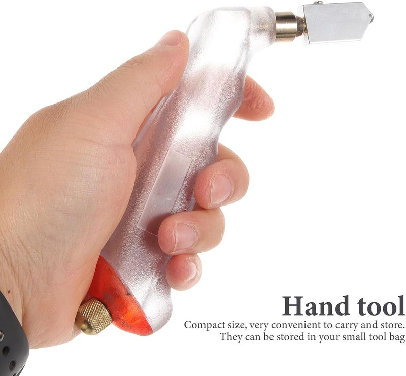 Healifty 3pcs Glass Cutter Set with Metal Handles Handheld Glass Cutting Tools for Tile Includes Small and Large Cutting Wheels Suitable for Home and Professional Use - Image 4