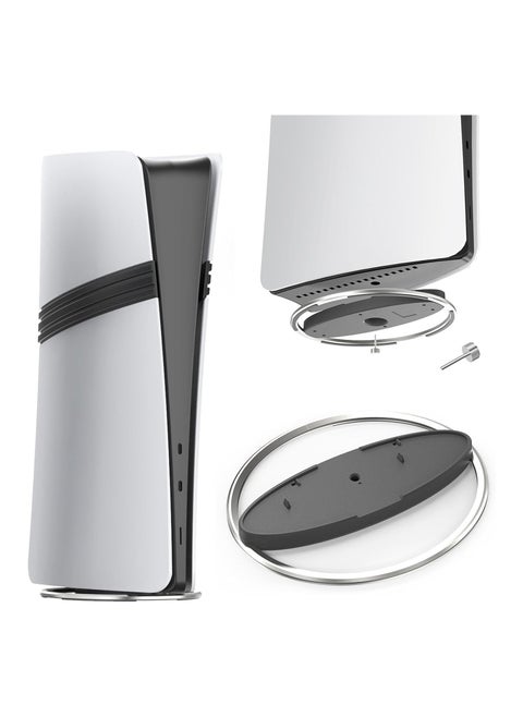 Vertical Stand for PS5 Console, Non-Slip Base Stand, PS5 Base Accessories, Metal Upright Base Anti-Slip Holder for PS5/PS5 PRO/PS5 Slim Console with Screw