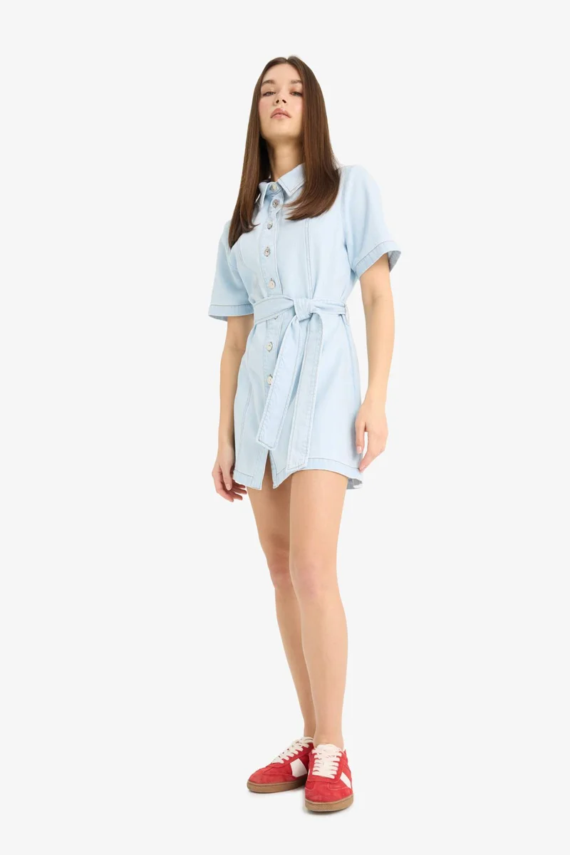 DeFacto Soft Denim Short Dress