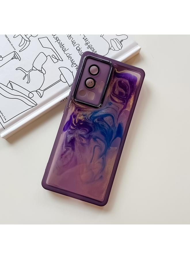 erorex Case For vivo X70 Pro Oil Painting Electroplating TPU Phone Case - Image 2