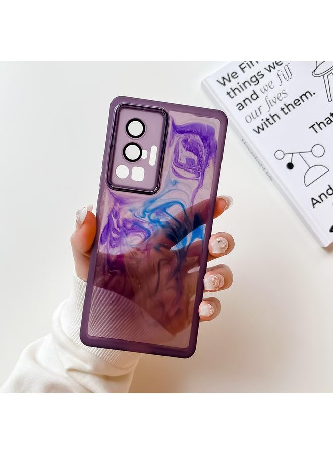 erorex Case For vivo X70 Pro Oil Painting Electroplating TPU Phone Case - Image 1