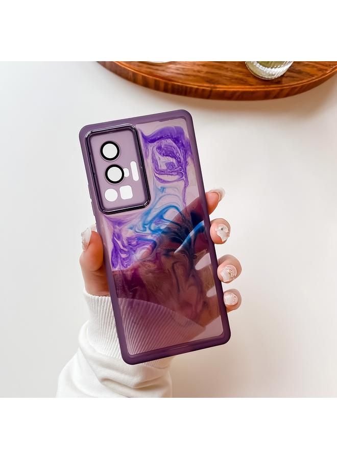 erorex Case For vivo X70 Pro Oil Painting Electroplating TPU Phone Case - Image 3