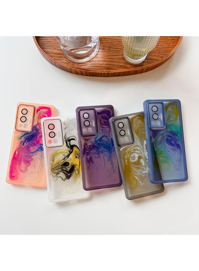 erorex Case For vivo X70 Pro Oil Painting Electroplating TPU Phone Case - Image 4