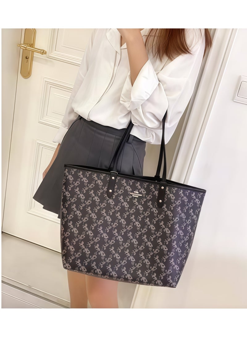 كوتش اوت ليت حقائب كوتش أوتليتحقيبة يد كوتش سيتي توت من القماش المميز - موضة نسائية متعددة الاستخدامات، بسعة كبيرة، حجم كبير، حقيبة يمكن حملها باليد أو على الكتف - Image 2