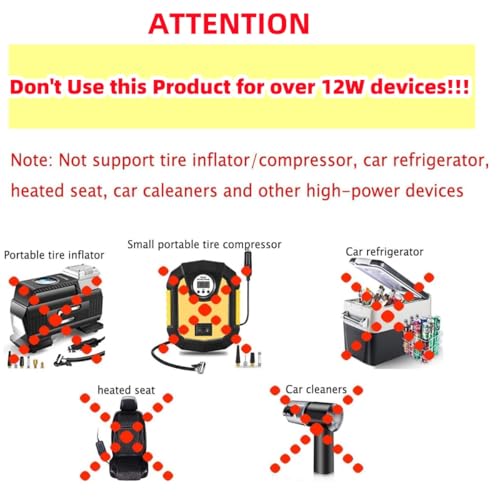 STHIRA® 12V Car USB Cigarette Lighter Socket Adapter Converter 5V USB A to 12V 8W Cigarette Lighter Socket Multipurpose USB Cigarette Lighter Converter Socket for Dash Cam, GPS, Car Led Light - Image 2