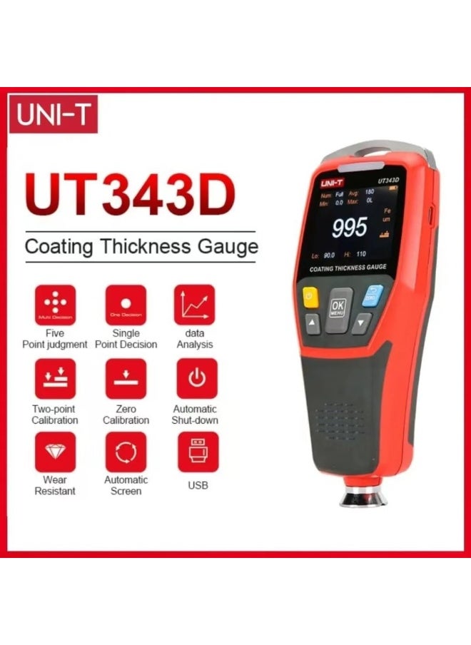 UNI-T UNI-T UT343D Digital Coating Thickness Gauge  - Image 3