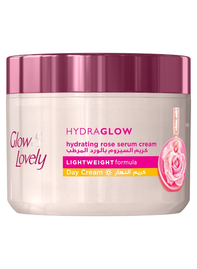 Glow & Lovely كريم النهار هيدرا جلو من جلو آند لوفلي، كريم سيروم الورد المرطب، 50 جرام - Image 1