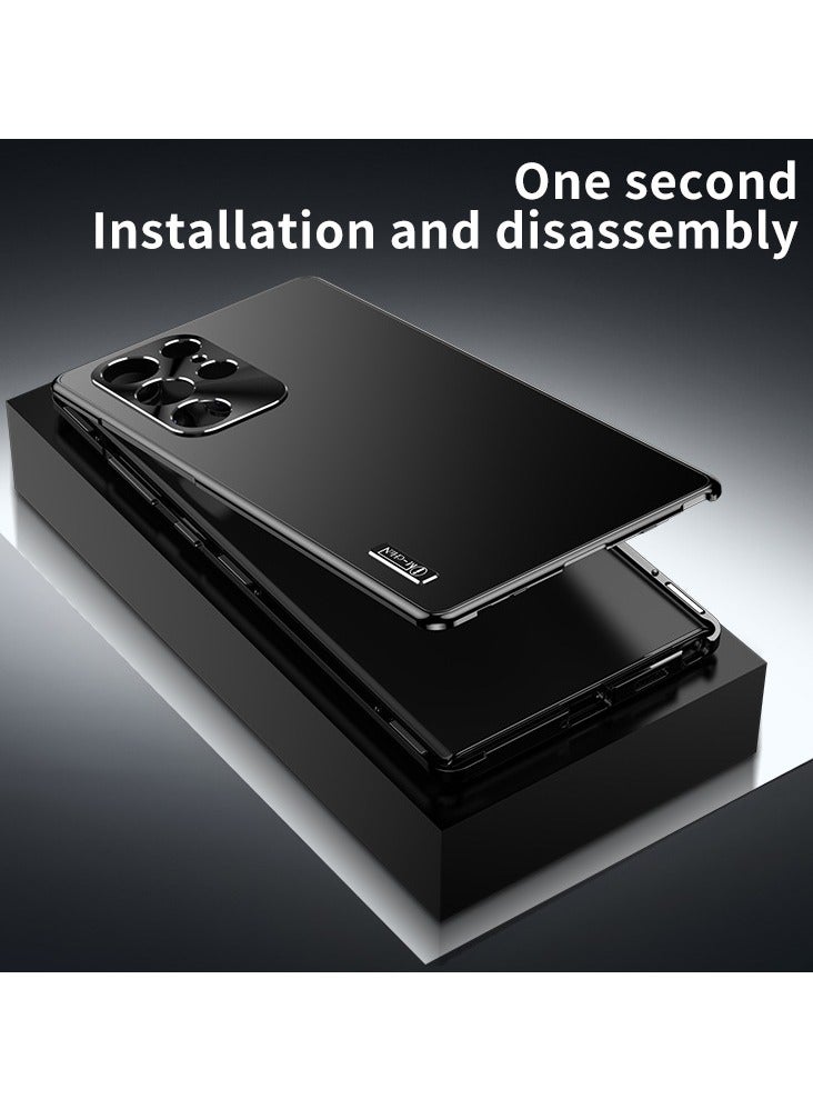 عام Case معدني مغناطيسي لهاتف Samsung Galaxy S23 Ultra/S23 Plus/S23 مع حماية مدمجة للعدسة من الألومنيوم فائقة الرقة. - Image 5