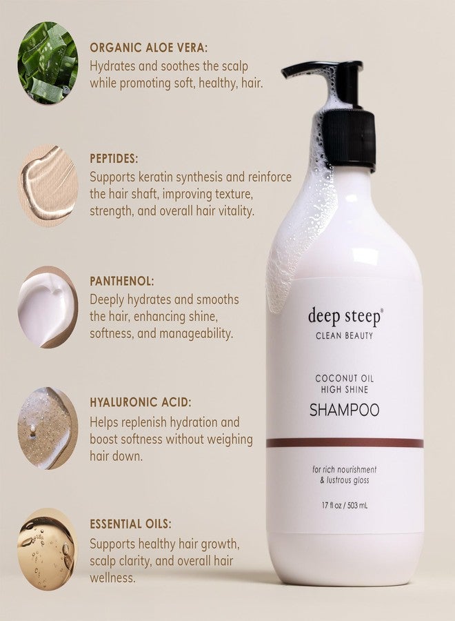 Deep Steep Argan Oil Hydrating Volume Shampoo, 17 oz - Volumizing Shampoo with Argan Oil, Aloe, Marula Oil & Rice Protein - Sulfate-Free, Vegan, Clean Beauty Hair Care, Full Hydration - Image 5