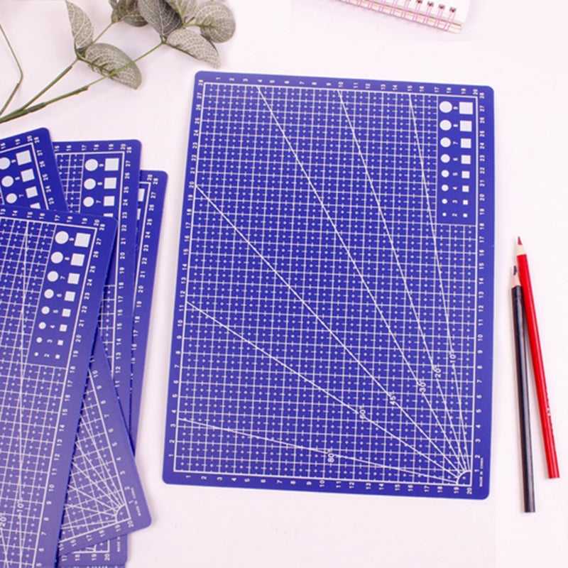 A4 Cutting Mat Single-sided Cutting Board Cut Pad DIY Tool with Clear Grid Lines Angles for Scrapbooking Art and Craft Projects - Image 4