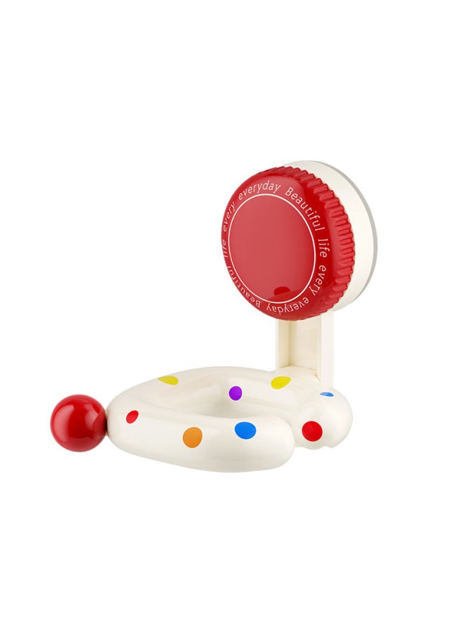 Polka dot hair dryer, rack, suction cup bracket, household toilet, bathroom, no punching, wall hanging, electric hair dryer, hanger 2pcs. - Image 5