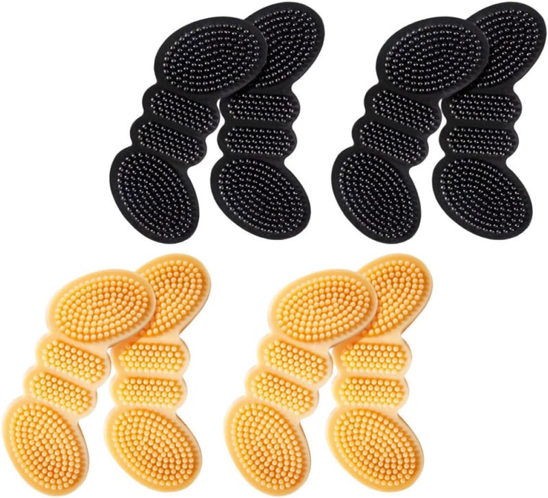 cheekyglo 4 Pairs Stickers Cushions Heel Protection for Pain Adhesive Inserts Sneaker Insert Bunion Comfortable Insoles Care Reducing Silicone Practicl Shoes Pad Women Cushion Sticker Grips - Image 1