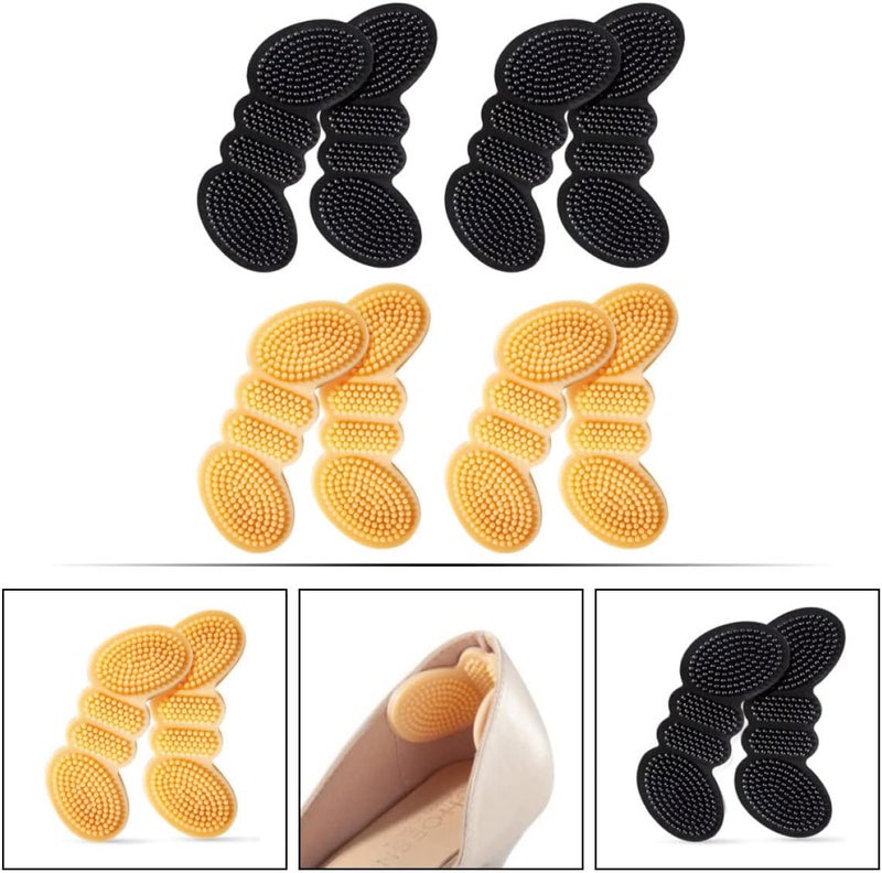 cheekyglo 4 Pairs Stickers Cushions Heel Protection for Pain Adhesive Inserts Sneaker Insert Bunion Comfortable Insoles Care Reducing Silicone Practicl Shoes Pad Women Cushion Sticker Grips - Image 4