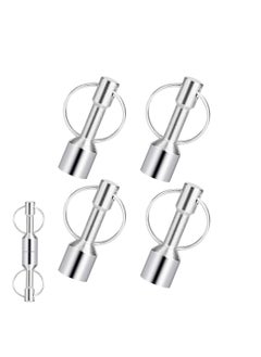 Generic Strong Metal Magnet Keychain Set - 4 Pack for Keys & Jewelry Testing, Durable Pocket Holders with Split Ring  - Image 1