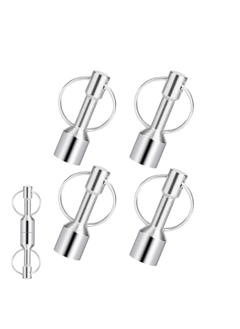 Generic - Strong Metal Magnet Keychain Set - 4 Pack for Keys & Jewelry Testing, Durable Pocket Holders with Split Ring - Image 1