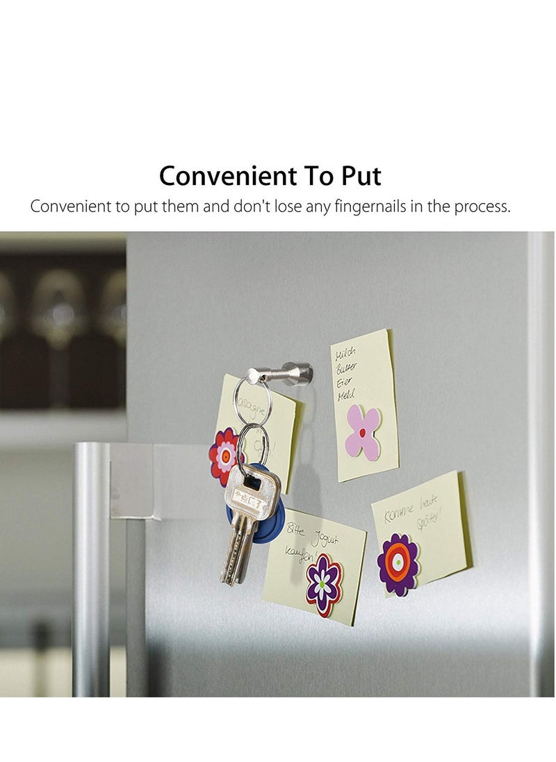 Generic - Strong Metal Magnet Keychain Set - 4 Pack for Keys & Jewelry Testing, Durable Pocket Holders with Split Ring - Image 1