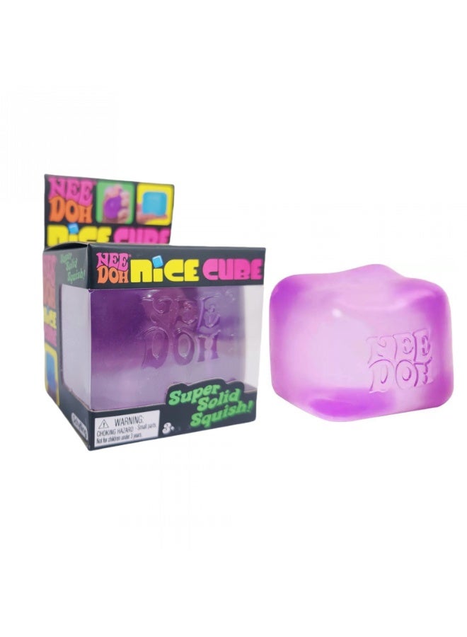 Needoh Schylling NeeDoh Nice Ice Baby - Sensory Squeezable Toy - Super Sturdy and Comfortable to Squeeze - 1.25 Inch Wide - Random Color (1 Piece) (Purple) - Image 1