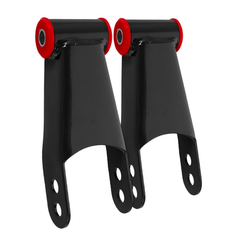 2Pcs Black Drop Shackles for Towing Slip Suspension Weatherproof Design Easy Installation - Image 2