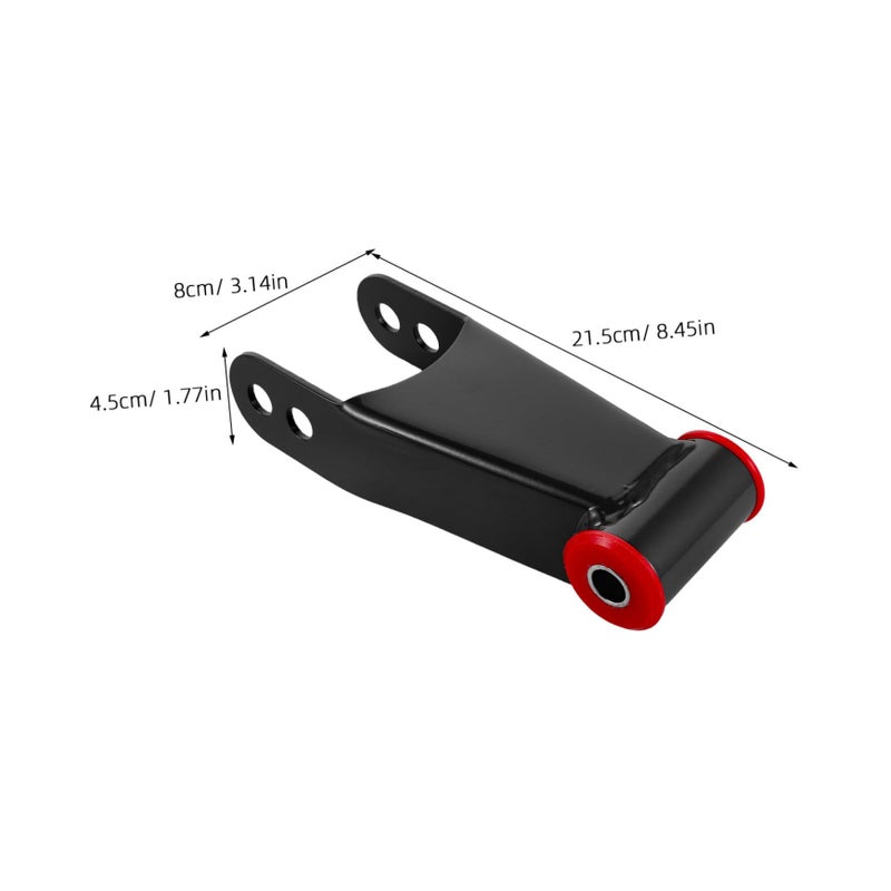 2Pcs Black Drop Shackles for Towing Slip Suspension Weatherproof Design Easy Installation - Image 3