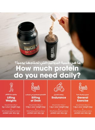 Gold Standard 100% Whey Protein Powder, Double Rich Chocolate (1 lb.) - view 4