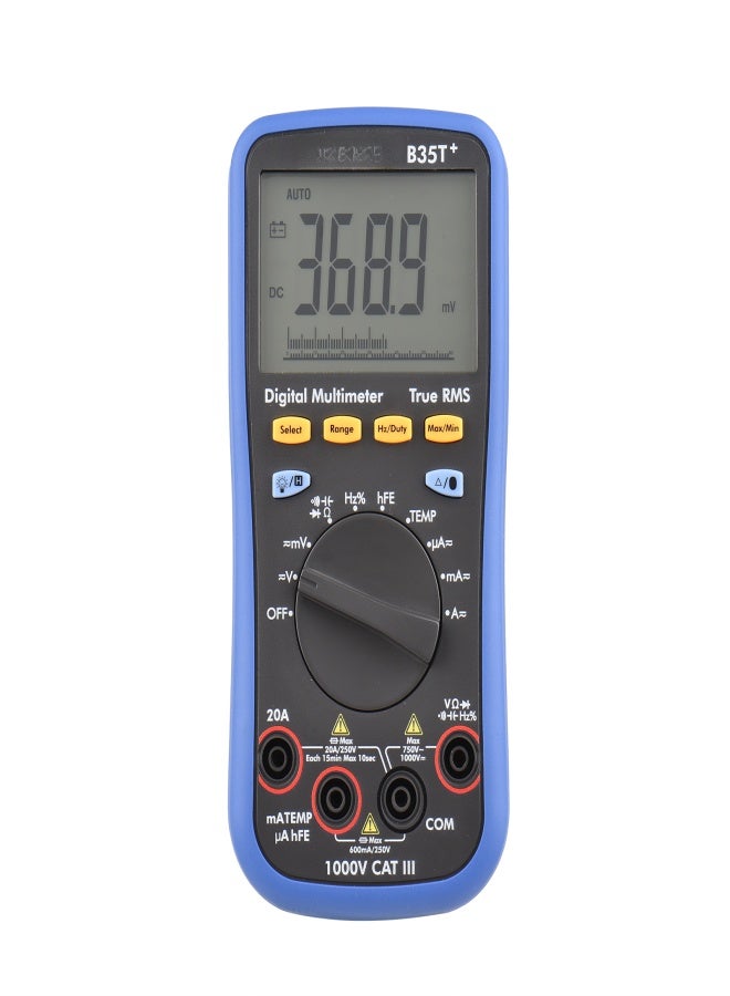 OWON B35T+ Digital BT Multimeter with Offline Record 6000 Counts True RMS Auto-ranging Electrical Tester with Backlight LCD Screen AC DC Voltage Current Detector Temperature Measuring Multifunction - Image 1