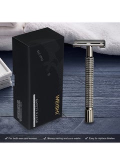 WeiShi Safety Razor Double Edge Nostalgic Long Handle Butterfly Open Razor  - Image 1