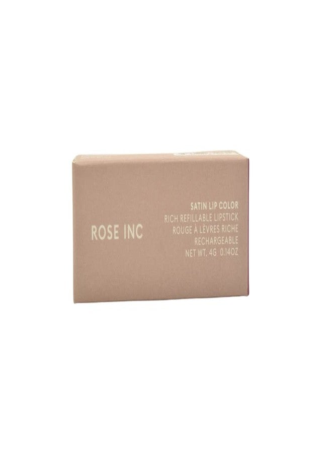 ROSE INC Satin Lip Color Refillable Hydrating Lipstick Eloquent - Image 3