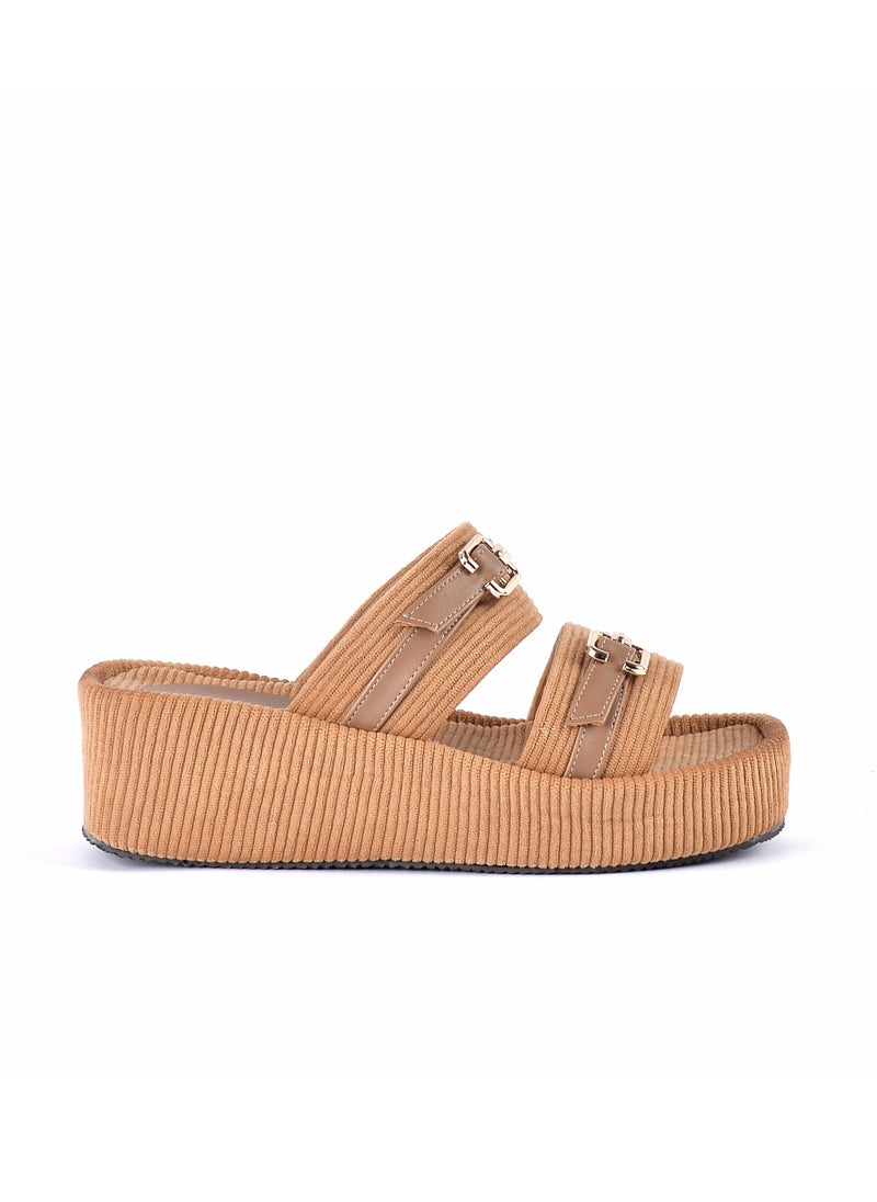 LIFESTYLISH - Slipper Heel Cloth Plush S-15 - Havan - Image 1