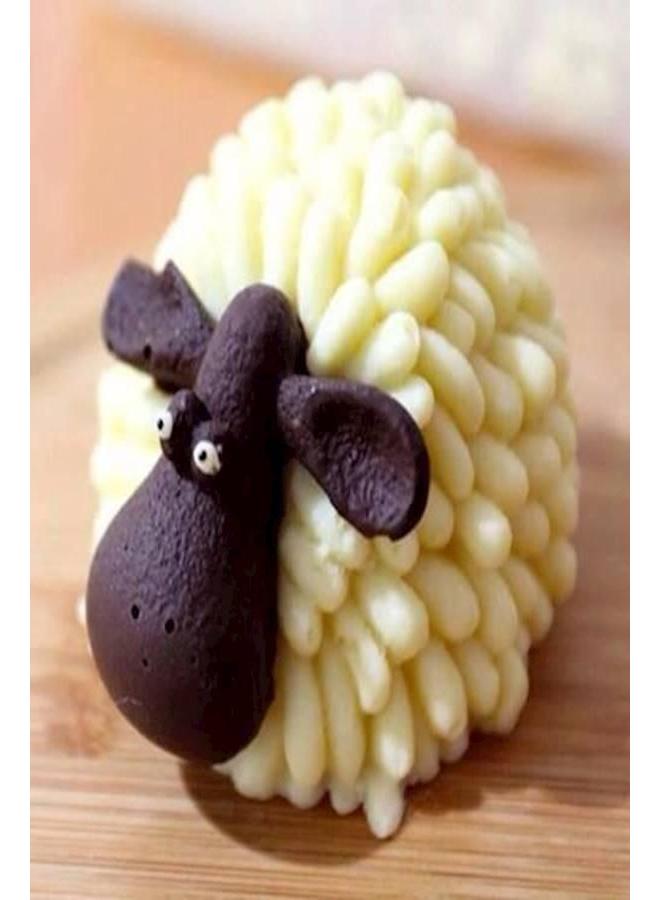 3D Decorative Sheep Mould Pink - Image 4