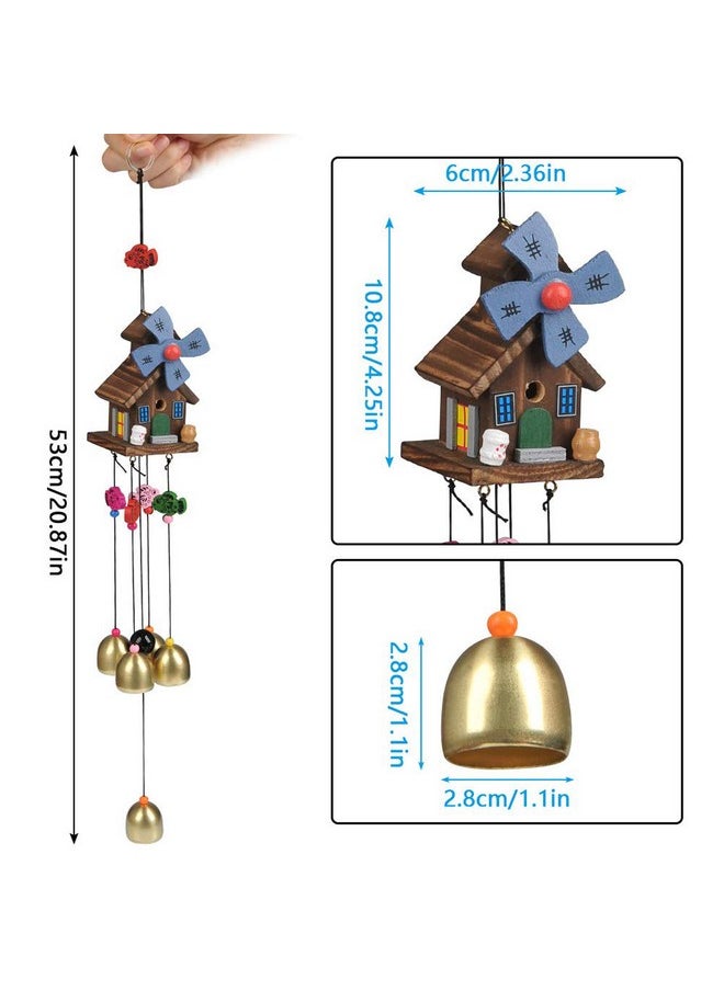 TIMESETL - Wood Coper Wind Chime For Home Bedroom Balcony Garden Etc.. For (Decorate Item) - Image 1