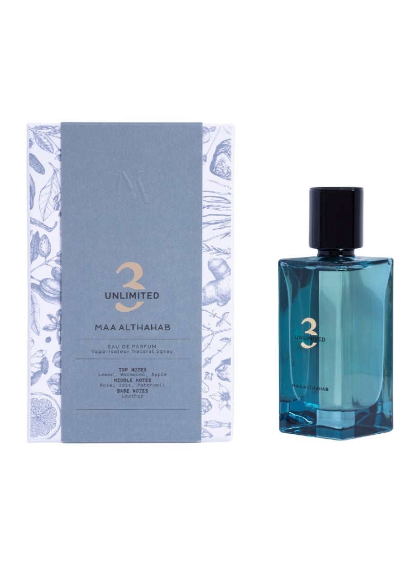 Maa Althahab MAA ALTHAHAB  | Unlimited 3  | EDP | Long-Lasting & Bold Unisex Fragrance | 75 ML | For Those Who Redefine Limits  - Image 2