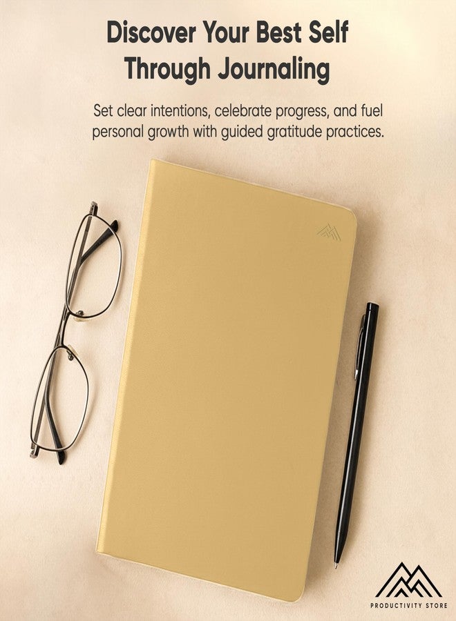 PRODUCTIVITY STORE Gratitude & Self-Care Journal - Guided Mindfulness & Mental Health Journal All-in-One with Prompts for Self Discovery - Daily Journal for Men & Women by PRODUCTIVITY STORE (A5, Cream) - Image 2