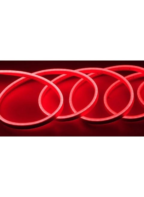 شريط نيون طيار يعمل علي الكهرباء بشكل مباشر 5 متر احمر