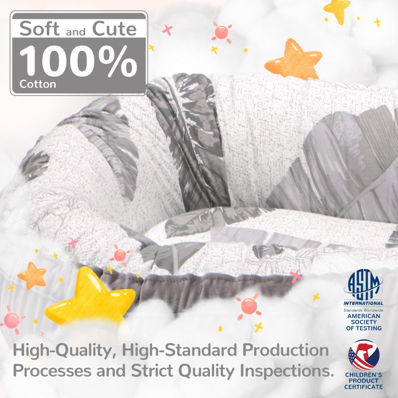 EAQ Baby Lounger, Infant Lounger for Newborn,Portable Baby Nest Cover Breathable & Soft, Newborn Essentials - Image 3