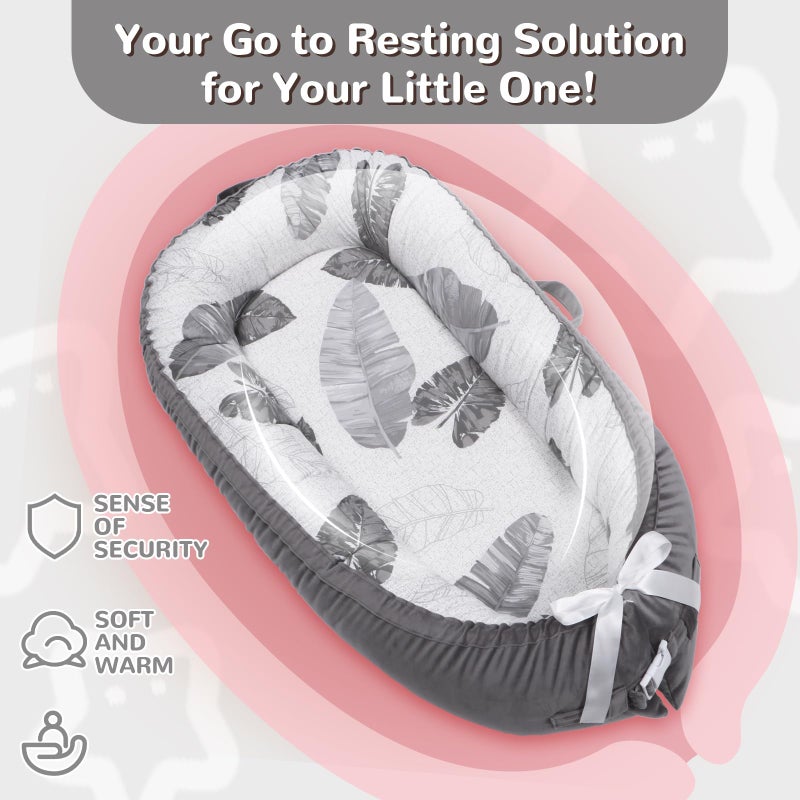 EAQ Baby Lounger, Infant Lounger for Newborn,Portable Baby Nest Cover Breathable & Soft, Newborn Essentials - Image 2