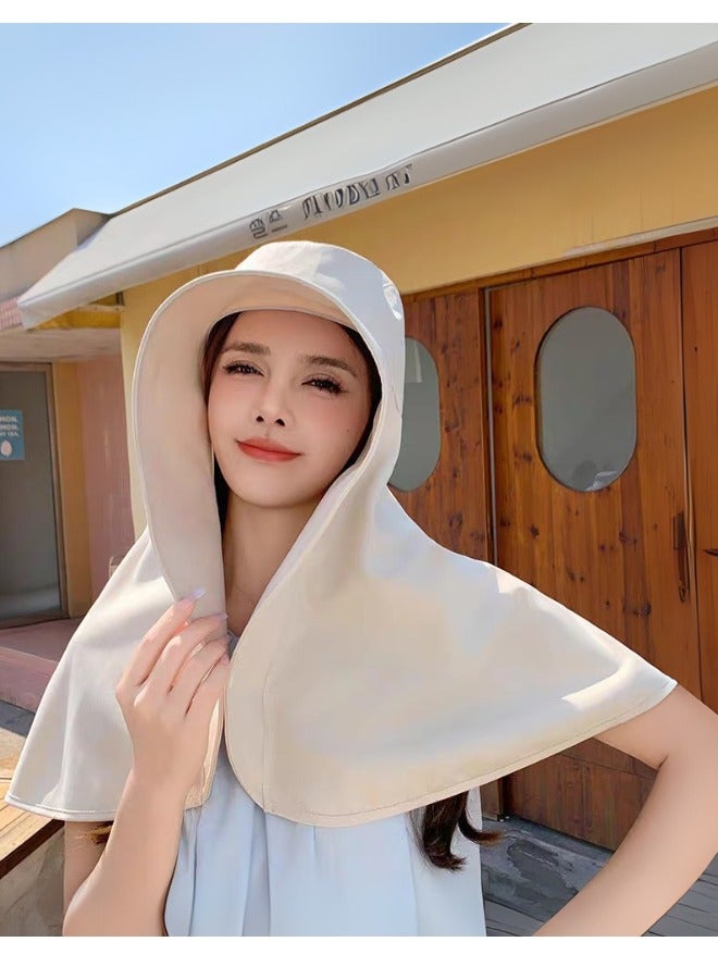 Foldable Wide Brim Sun Hat with Shawl,UPF 50+ UV Protection, Breathable,Ponytail-Friendly,Adjustable,Neck and Face Coverage,for Desert,Safari, Beach, Hiking, Camping, Outdoor,Travel - Image 3