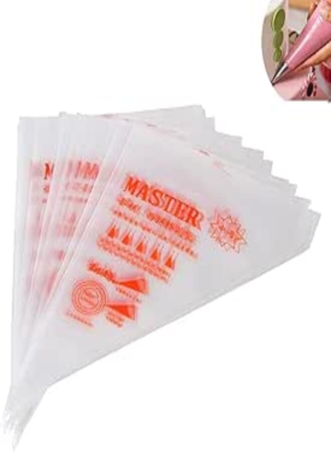 Arabest 100Pcs Ice Fountain Soft Candy Cake Decoration Tools Baking Decoration Bag Disposable Pipe Bag