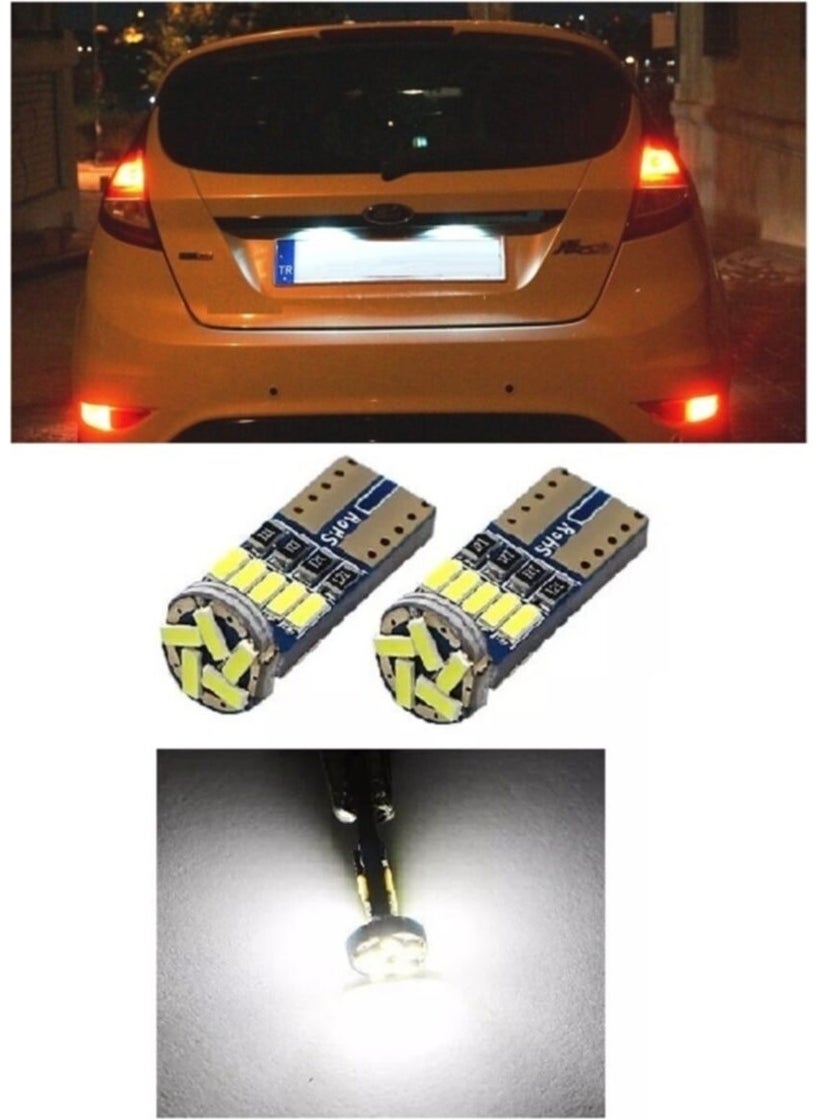 Eraks Car Accesories - Ford Fiesta LED License Plate Light Lighting Bulb - Image 1