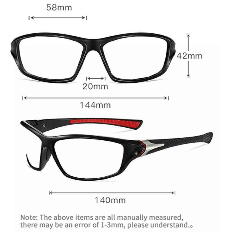 willochra With Full Lens Readers Wrap Around Sport Magnifying Safety Reading Glasses Photochromic Goggles With Readers For Men (Black Blue  1.5  X) - Image 4