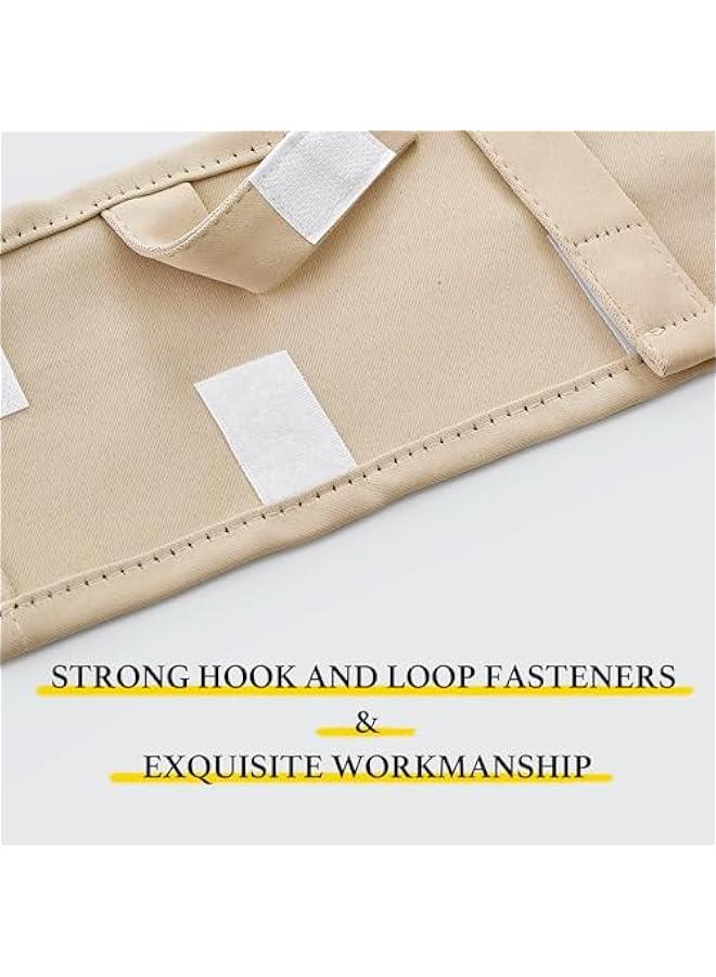 Arabest Biscotti Beige Blackout Band for 12 Grommets on Living Room/Bedroom/Kitchen Curtains, 6 Panels, Tab Top Light Blocking Belt for Grommets on Drapes, 5 by 11  - Image 5