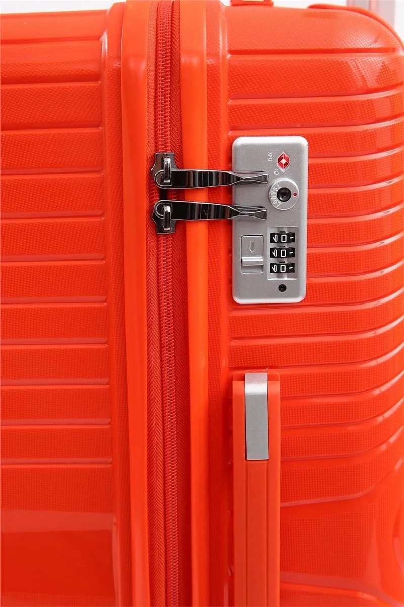 Başkent Çanta ÇÇS Orange Suitcase Large TSA Encrypted